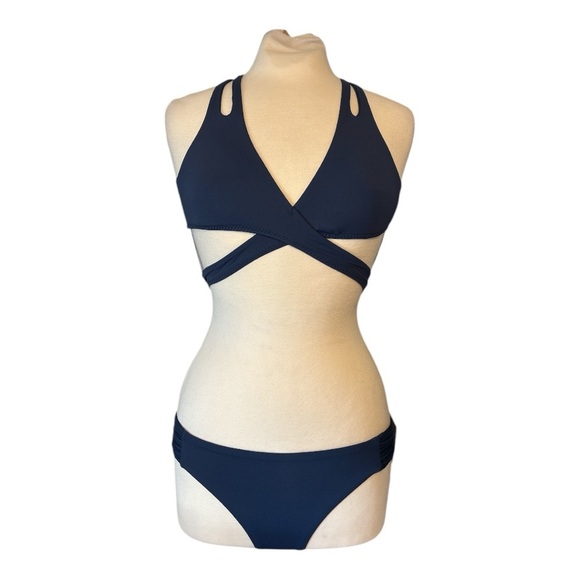 Becca Color Code Wrap Swim Top and Color Code American Fit Bikini Bottom SET - Picture 2 of 9